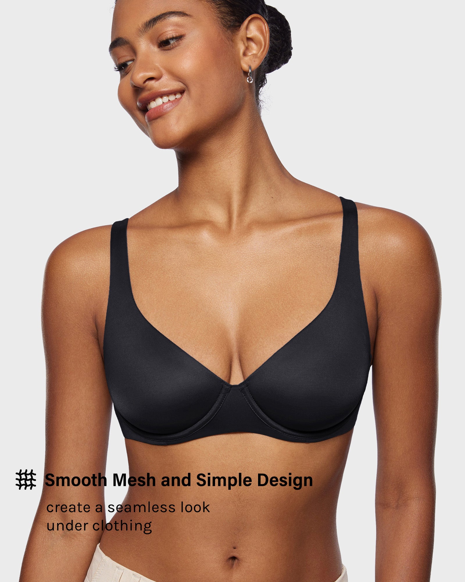 Cosnufy™ Mesh Balconette Bra