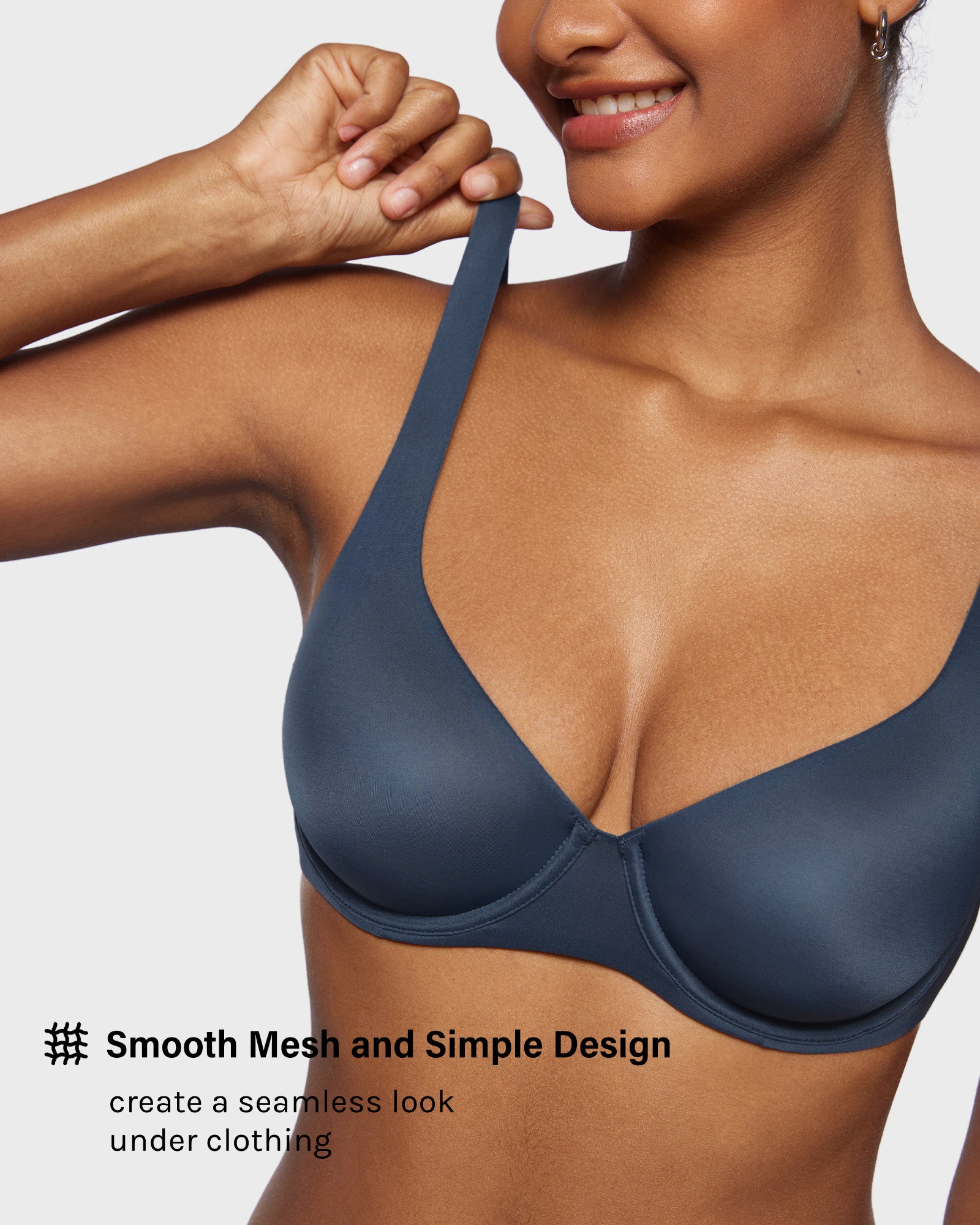Cosnufy™ Mesh Balconette Bra