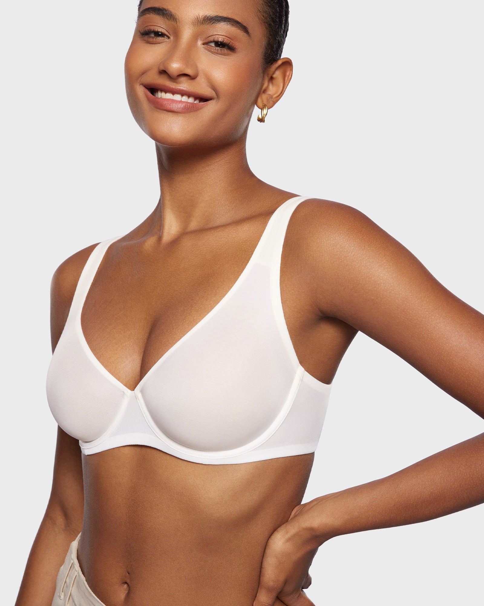Cosnufy™ Mesh Balconette Bra