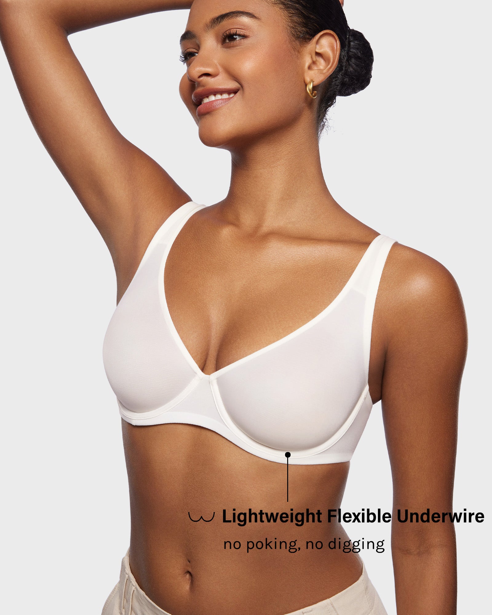 Cosnufy™ Mesh Balconette Bra