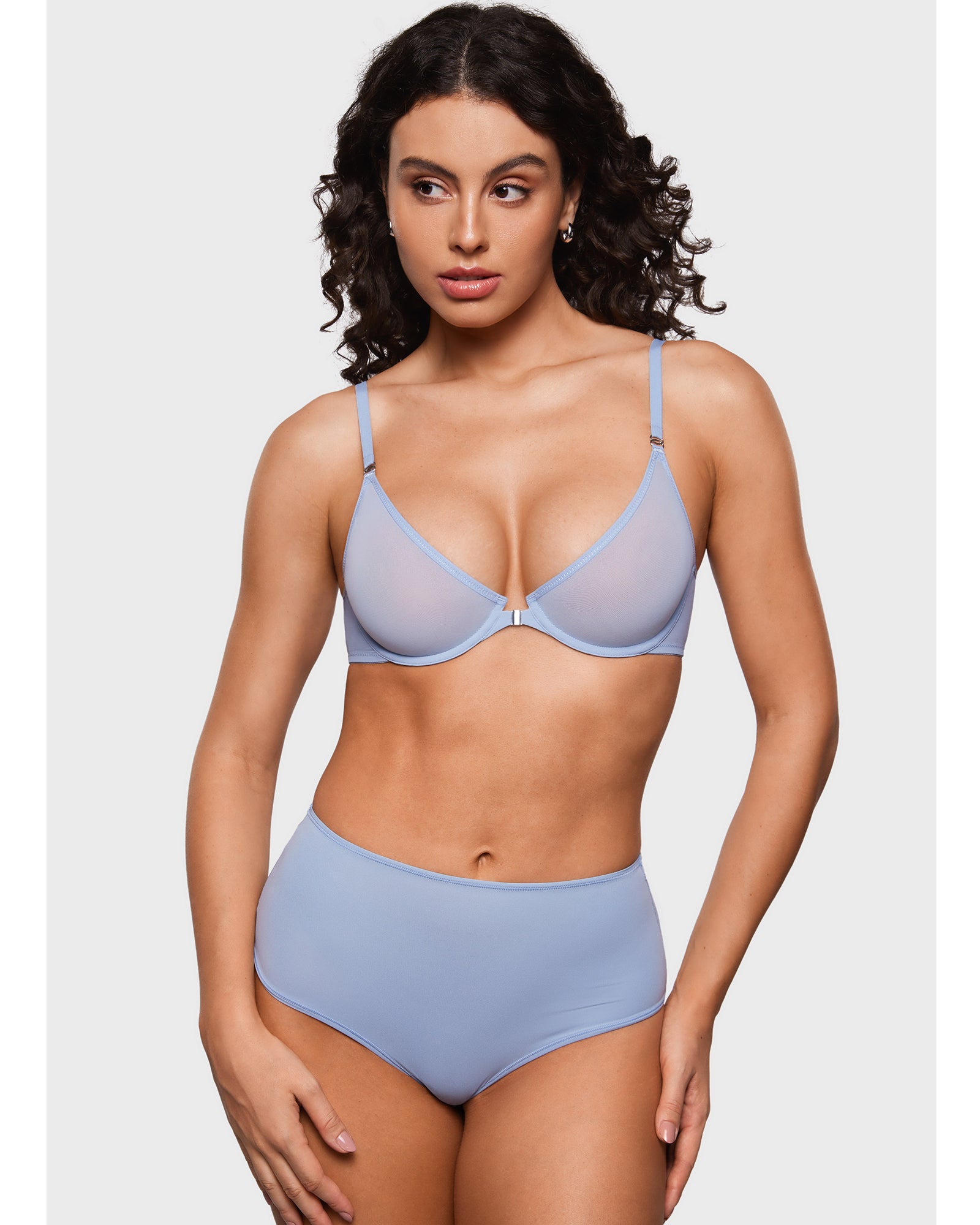 Cosnufy® Sheer Front Closure Bra